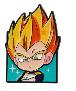 Dragon Ball Z Chibi Vegeta Portrait Enamel Pin