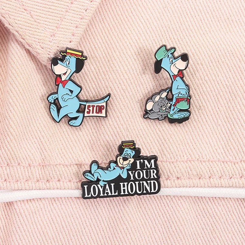 The Huckleberry Hound Show Two Mice Friend Enamel Pin - Image 3