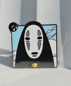 Spirited Away Kaonashi and Susuwatari on the Side Enamel Pin
