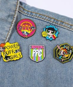 Alternative view of Powerpuff Girls Set of 5 Team PPG Enamel Pin