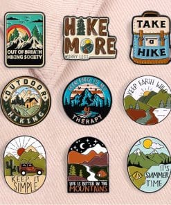 Out Of Breath Hiking Society Enamel Pin - Image 3