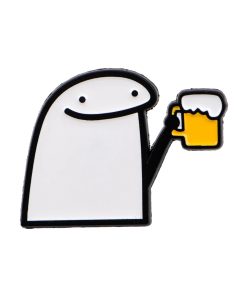 Flork Meme Cheers Enamel Pin