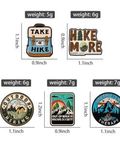 Alternative view of Take A Hike Enamel Pin