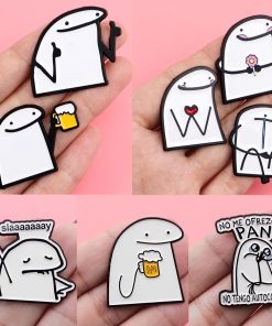 Alternative view of Flork Meme Cheers Enamel Pin