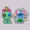 Lilo and Stitch Set of 2 Scrump and Stitch Dancing Enamel Pin