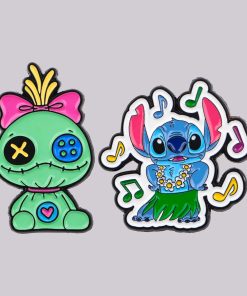 Lilo and Stitch Set of 2 Scrump and Stitch Dancing Enamel Pin