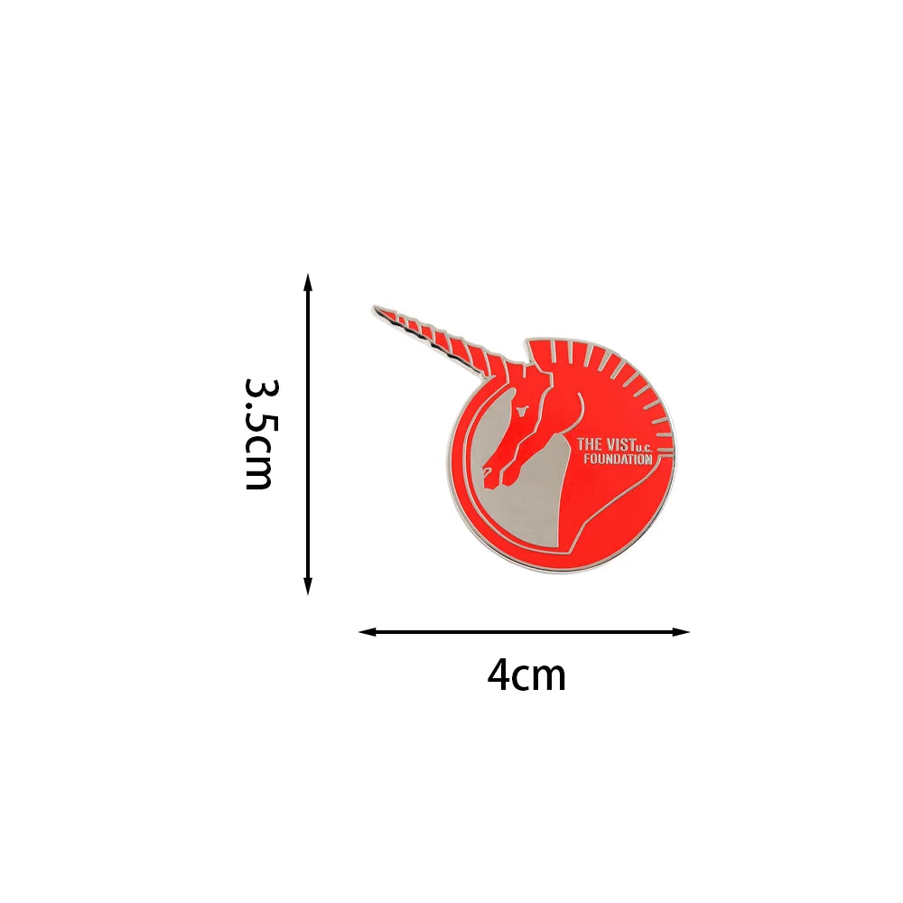 Mobile Suit Gundam Unicorn RX-0 the Visit UC Foundation Enamel Pin - Image 4
