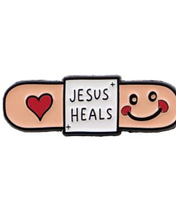 Smile Bandage Jesus Heals Enamel Pin
