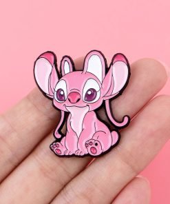 Alternative view of Lilo and Stitch Charming Angel Enamel Pin