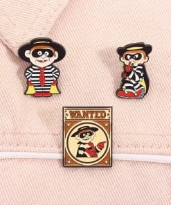McDonald's Mascot Hamburglar Shhh Enamel Pin - Image 3