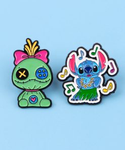 Lilo and Stitch Set of 2 Scrump and Stitch Dancing Enamel Pin - Image 6