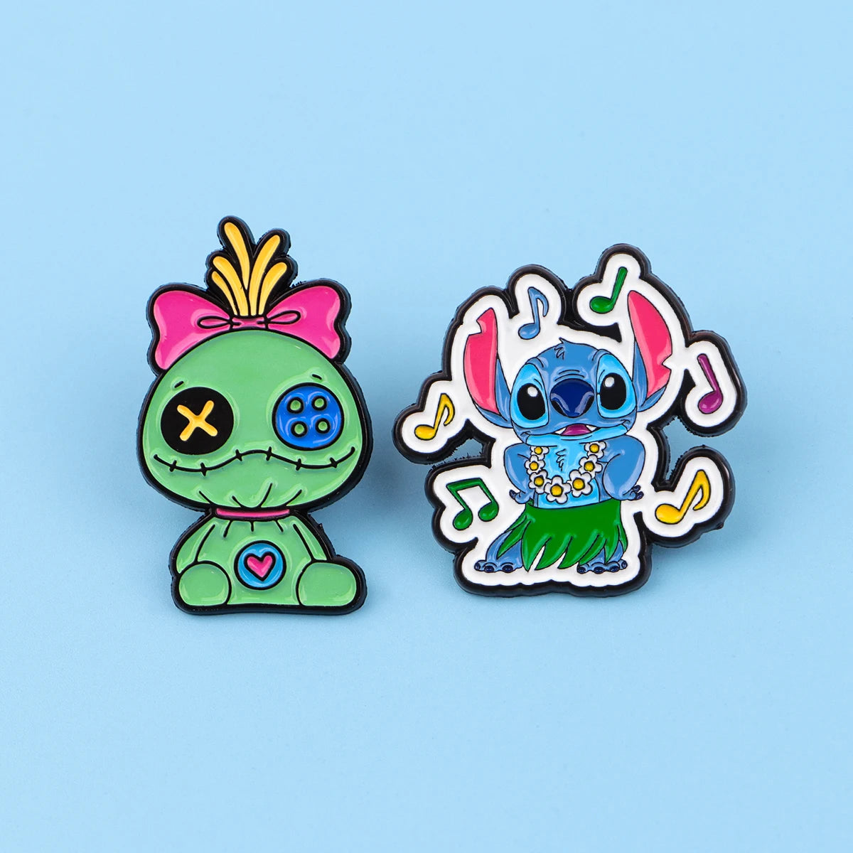 Lilo and Stitch Set of 2 Scrump and Stitch Dancing Enamel Pin - Image 6