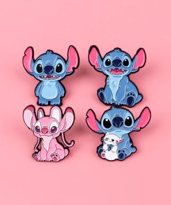 Lilo and Stitch Set of 4 Lovely Stitch Enamel Pin