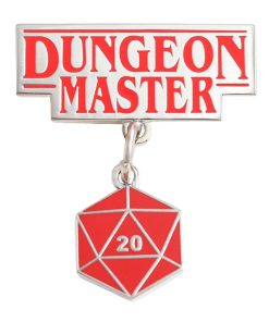 Dungeons & Dragons Dungeon Master D20 Dice Pendant Enamel Pin