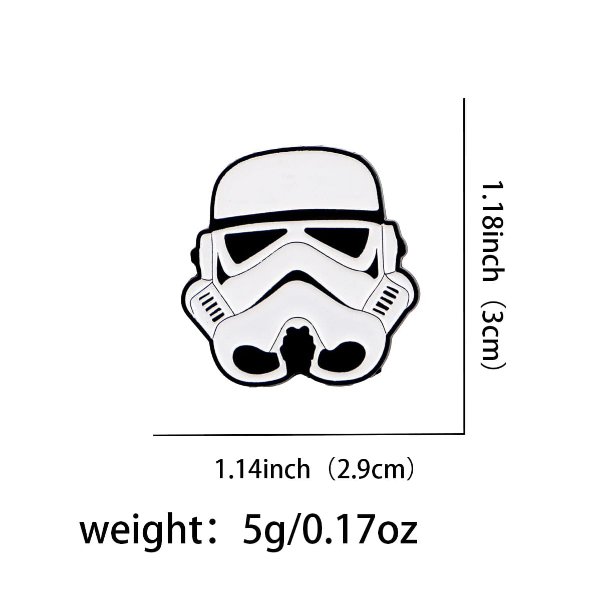 Str Wars 'Set of 6 Kawaii Chibi' Enamel Pin - Image 3