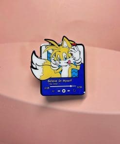 Sonic the Hedgehog Believe in Myself Playlist Enamel Pin