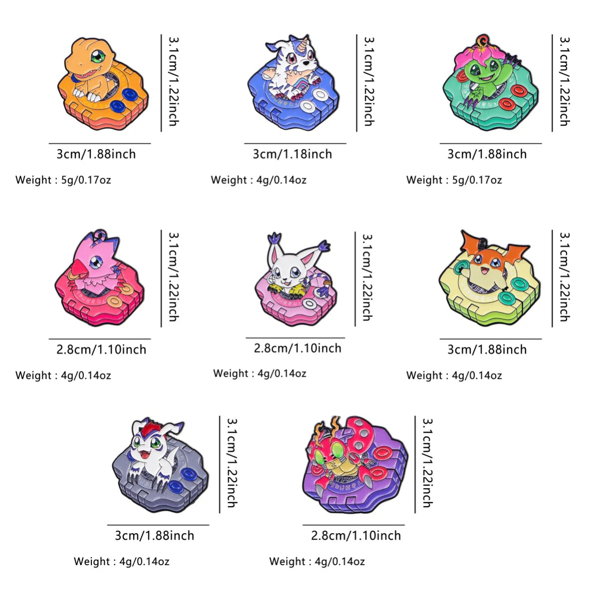 Digimon Adventure Gabumon Chibi Enamel Pin - Image 3