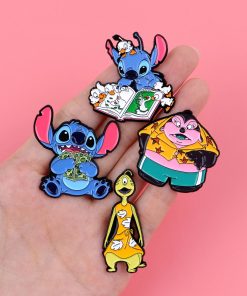Alternative view of Lilo and Stitch Cheerful Stitch Enamel Pin