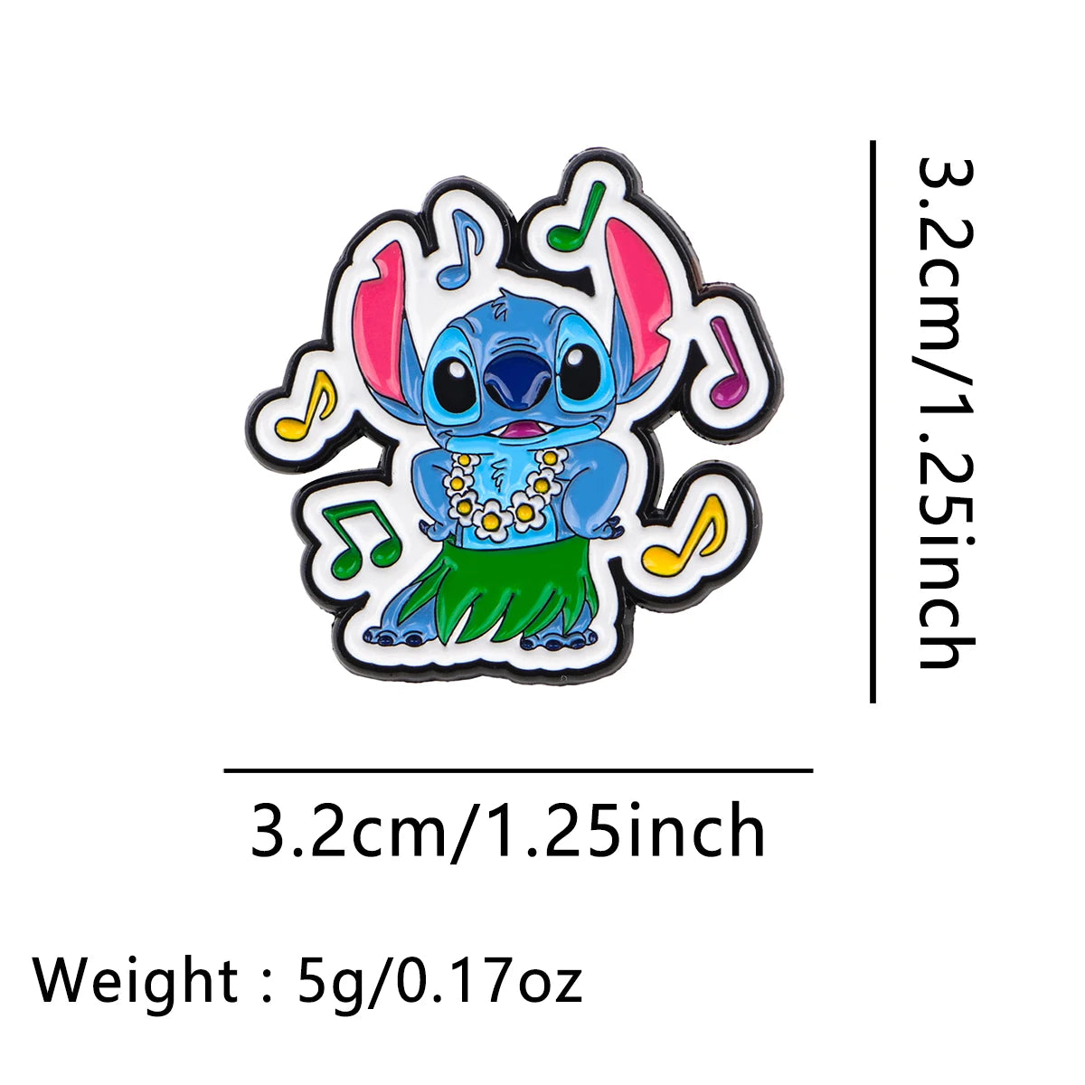 Lilo and Stitch Set of 2 Scrump and Stitch Dancing Enamel Pin - Image 5