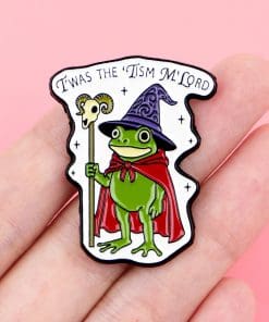 Alternative view of Magician Witch Frog Twas the Tism M Lord Enamel Pin