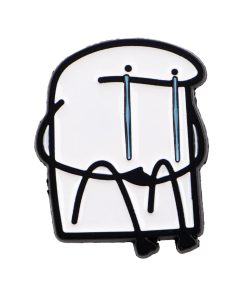 Flork Meme Emo Enamel Pin