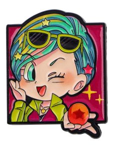 Dragon Ball Z Chibi Bulma Portrait Enamel Pin