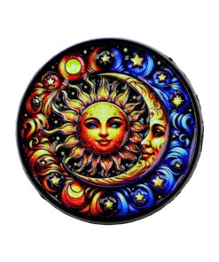 Sun and Moon Yin Yang Enamel Pin