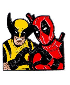 Wolverine x Deadpool Finger Heart Enamel Pin