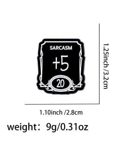 DnD 'Sarcasm +5' Enamel Pin - Image 3