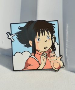 Spirited Away Confused Chihiro Enamel Pin