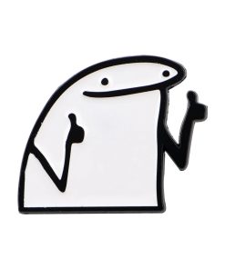 Flork Meme Two Thumbs Up Enamel Pin