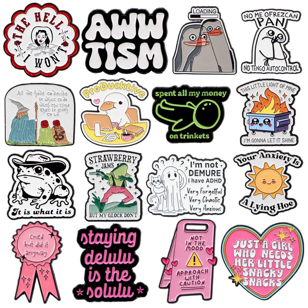 I'm Not Demure 'I Have ADHD' Enamel Pin - Image 2