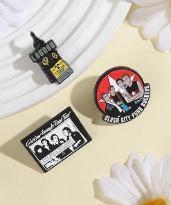 Alternative view of Rock Band The Clash Clash City Punk Rockers Enamel Pin