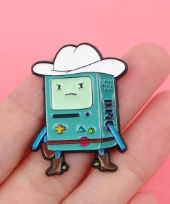 Alternative view of Adventure Time Cowboy BMO Enamel Pin