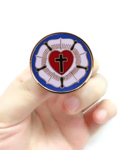 Alternative view of St Andrew Lutheran Church Luther Seal Enamel Pin