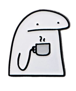 Flork of Cows Morning Coffee Enamel Pin