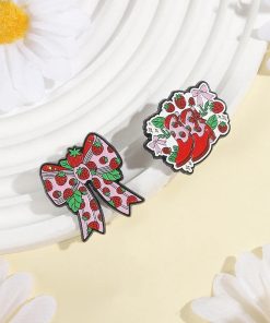 Alternative view of Fashion Strawberry Set of 2 Enamel Pin