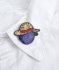 Alternative view of One Piece Straw Hat Devil Fruit Enamel Pin