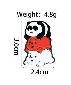 We Bare Bears Funny Three Bears Enamel Pin