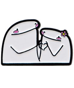 Flork of Cows Finger Heart Enamel Pin