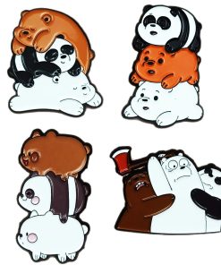 We Bare Bears Set of 3 BFF Bears Enamel Pin