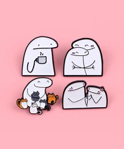 Flork of Cows Set of 4 Love Comforts Enamel Pin