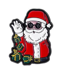 Santa Claus Cool Ok Enamel Pin