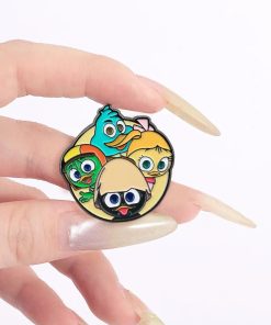 Alternative view of Calimero and Friends Enamel Pin