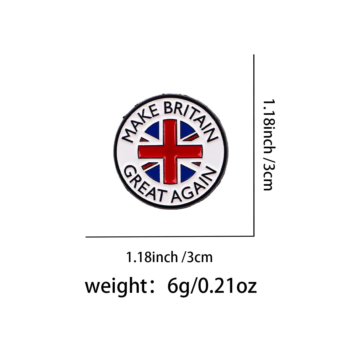 Make Britain Great Again Enamel Pin - Image 4
