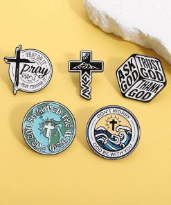 Alternative view of God is Greater Than the Highs and Lows Enamel Pin
