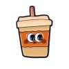 Breakfast Iced Coffee Enamel Pin