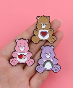 Alternative view of Care Bears | Love-a-Lot Bear Enamel Pin