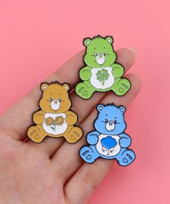 Alternative view of Care Bears | Good Luck Bear Enamel Pin