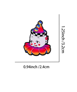 Kewpie Clown Enamel Pin